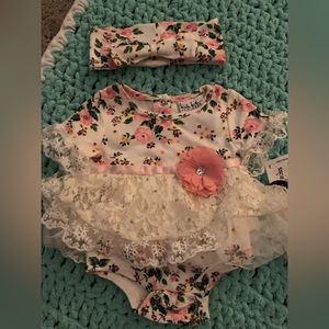 Baby girl dress with headband